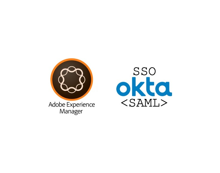Aem logo connected by line with okta logo.
