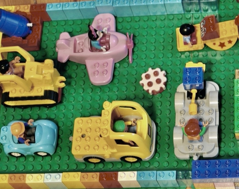 Development area made of Lego