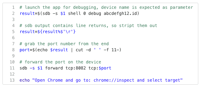 Debug Shell Script Using SBD